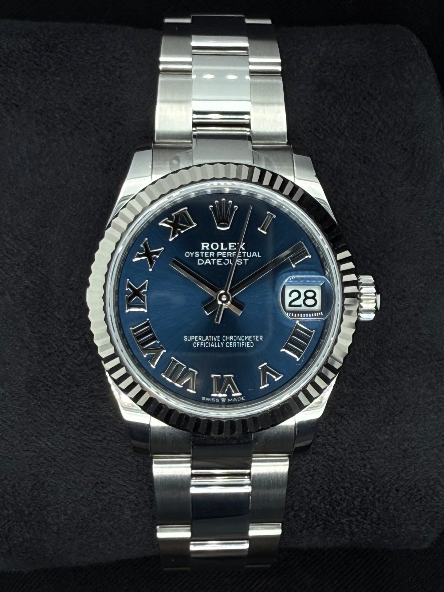 Rolex Datejust 31 Blue Roman Dial Oystersteel 278274 | 2025 | 31mm