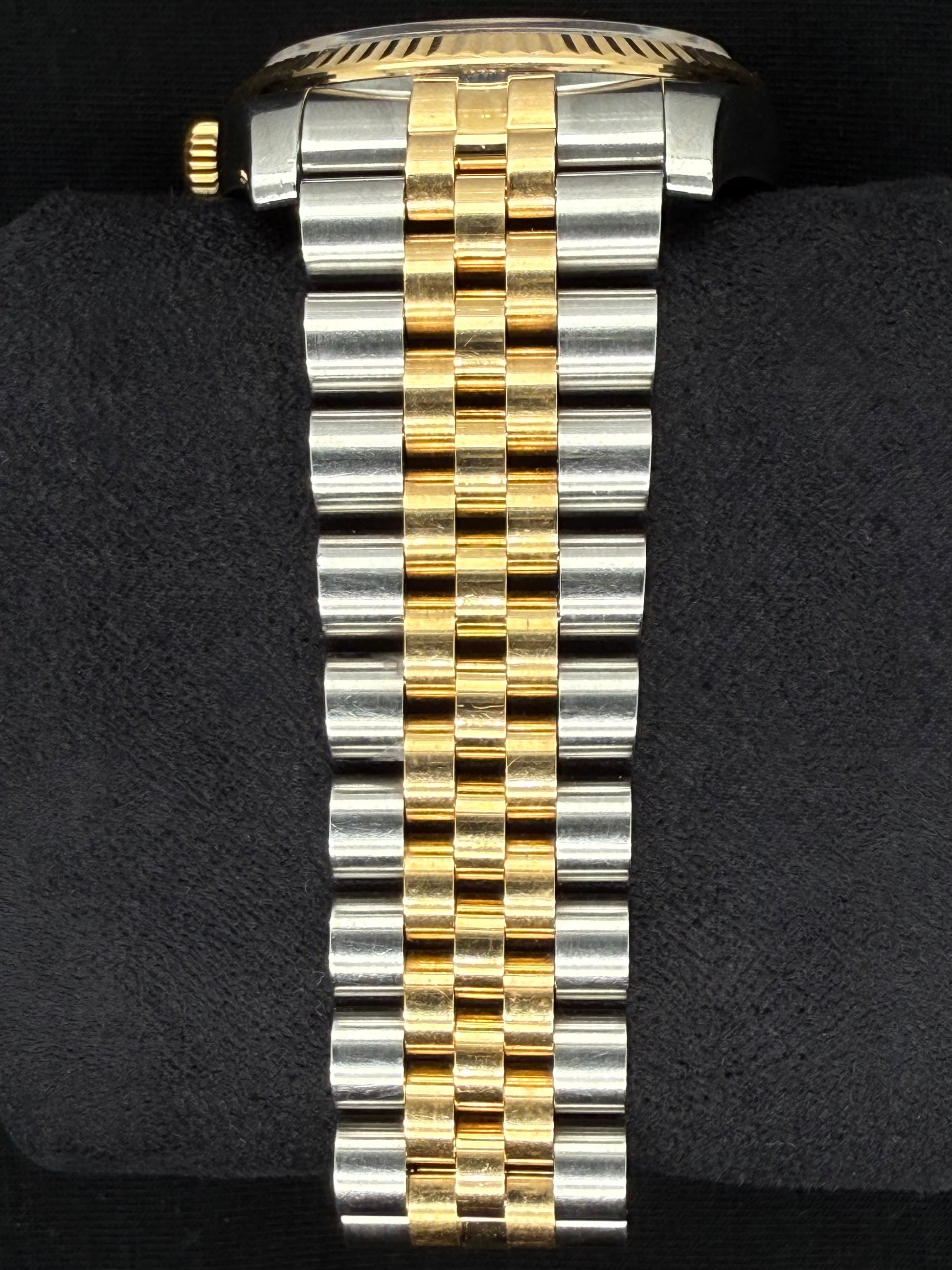 Rolex Datejust 36 Two-Tone Yellow Gold Champagne Diamond Dial 116233 bracelet