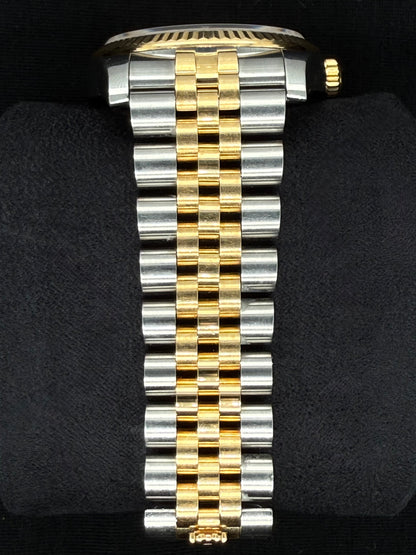 Rolex Datejust 36 Two-Tone Yellow Gold Champagne Diamond Dial 116233 bracelet 2