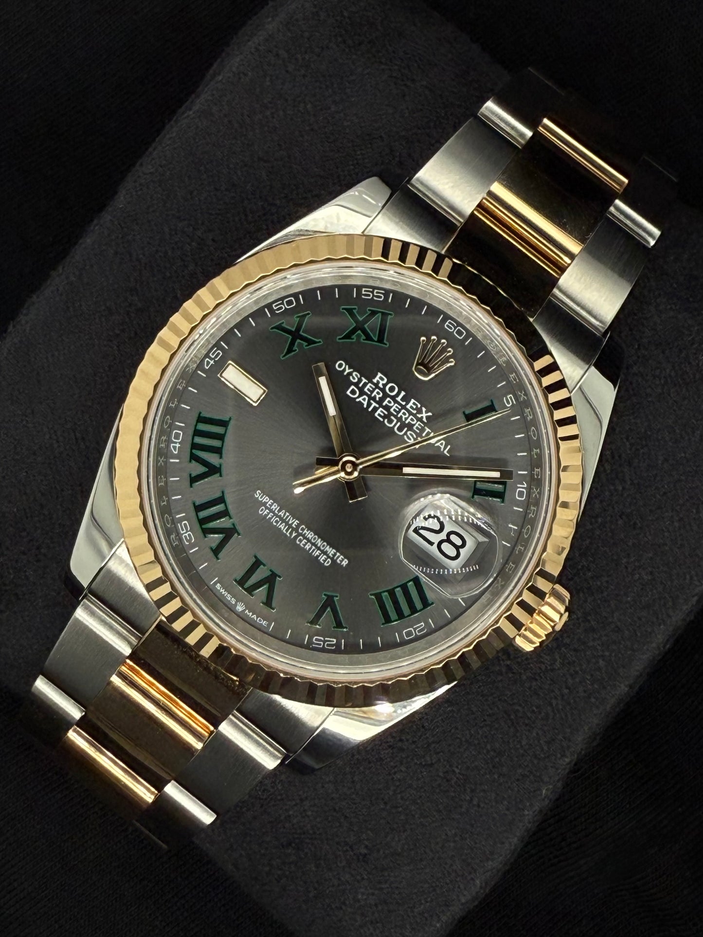 Rolex Datejust 36 Two Tone Yellow Gold Wimbledon Dial 126233 | 2024 | 36mm