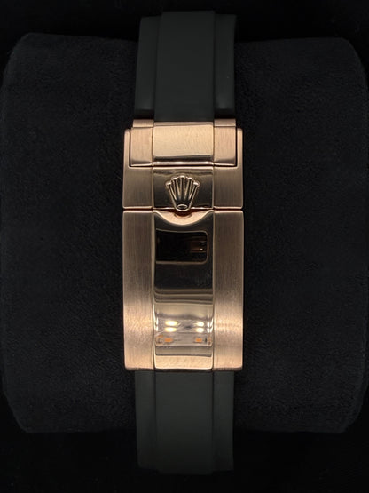 Rolex Yacht-Master 40 Black Dial Everose Gold Oysterflex After-Market Bezel 116655 | 2019 | 40mm