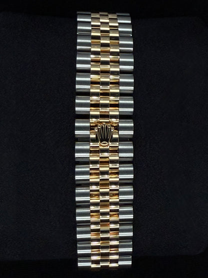 Rolex Datejust 31 "MOP" Black Mother of Pearl Dial with Factory-Set Diamond Bezel 278383RBR clasp