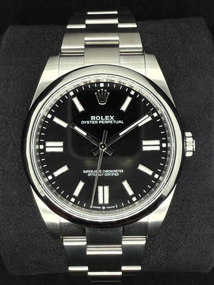 Rolex Oyster Perpetual 41 Black Dial Oyster Bracelet 124300