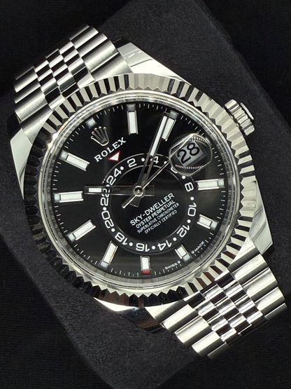Rolex Sky-Dweller Black Dial Jubilee 336934 left