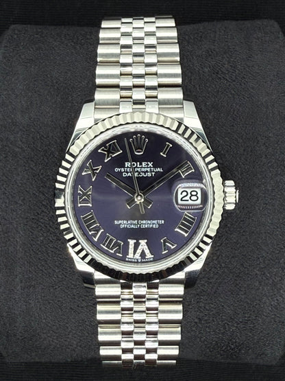Rolex Datejust 31 Aubergine ‘Purple’ Roman Diamond Dial Jubilee 278274 