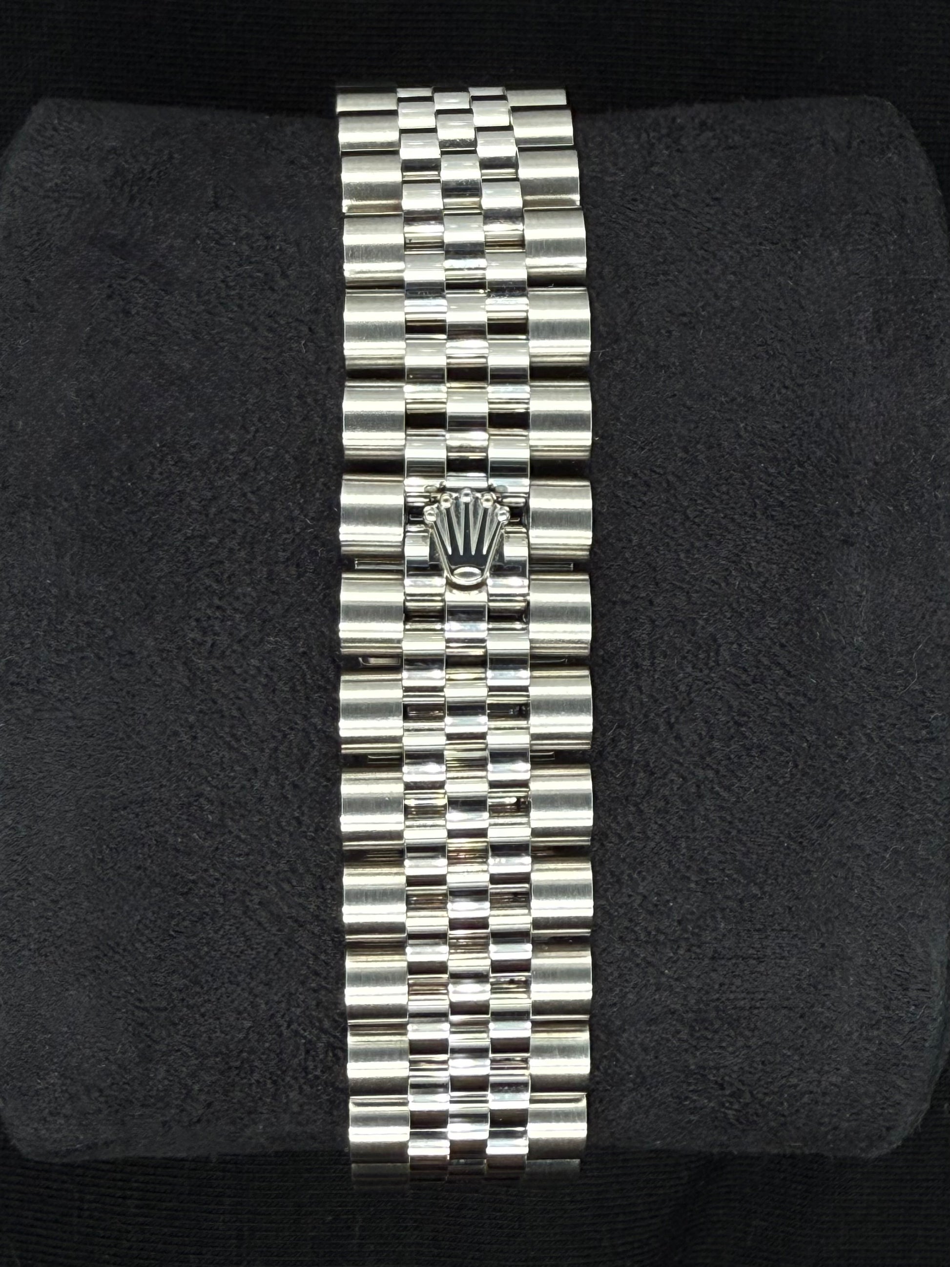 Rolex Datejust 31 Aubergine ‘Purple’ Roman Diamond Dial Jubilee 278274 clasp