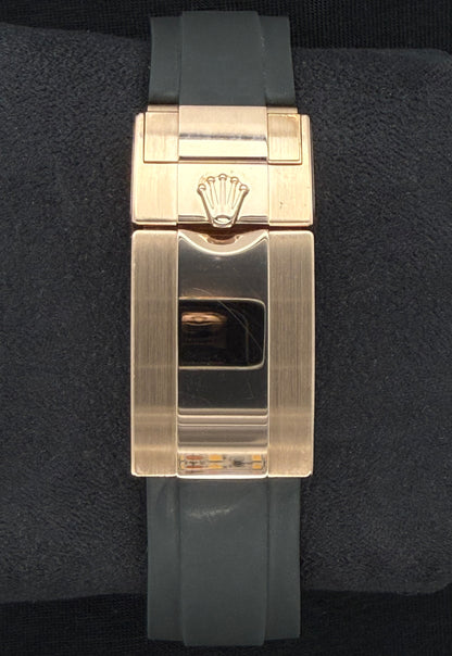Rolex Daytona Oysterflex Rose Gold Chocolate Dial 116515LN Clasp