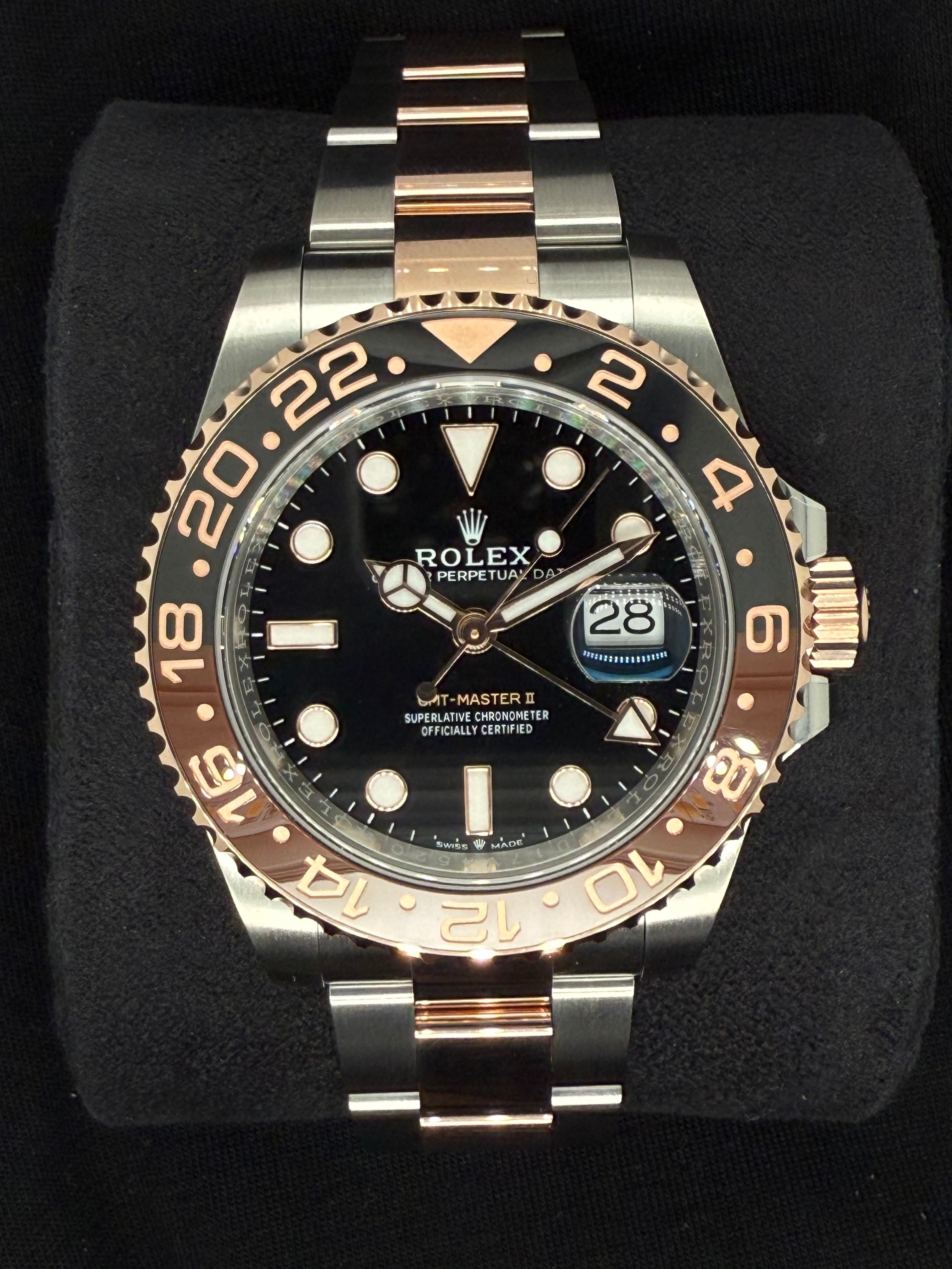 Rolex GMT-Master II Rootbeer Two Tone Everose Oyster 126711CHNR