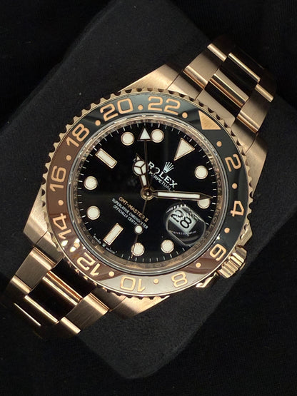Rolex GMT-Master II 'Rootbeer' 18ct Rose Gold 126715CHNR | 2023 | 40mm