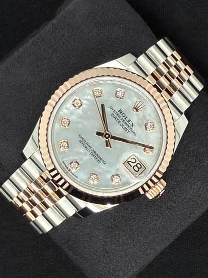 Rolex Datejust 31 "MOP" Mother of Pearl Diamond Dial Jubilee Two Tone 278271 | 2025 | 31mm