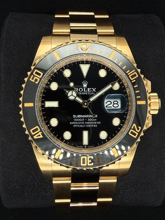 Rolex Submariner Black Dial 'Blacksy' Yellow Gold 126618LN