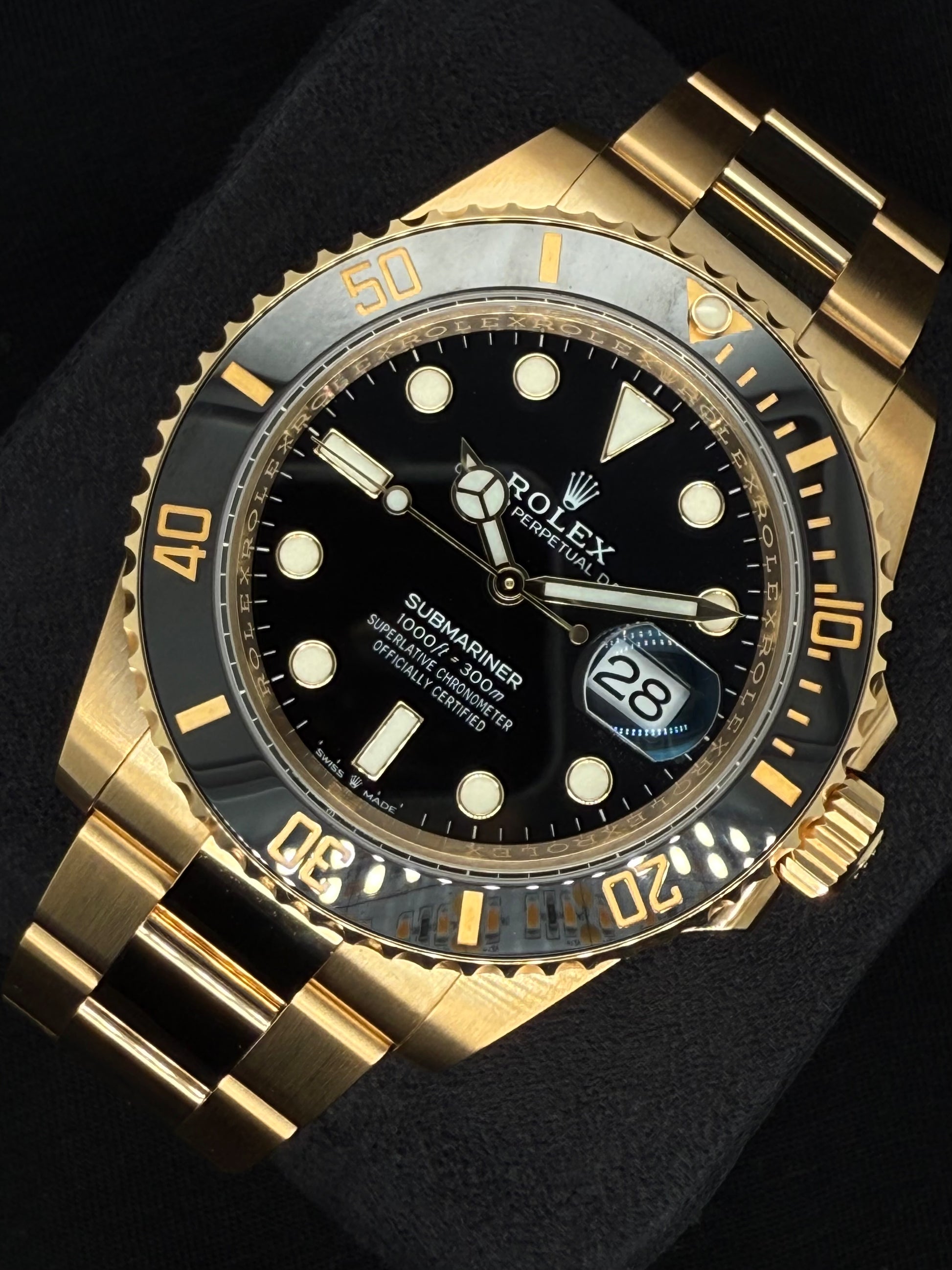 Rolex Submariner Black Dial 'Blacksy' Yellow Gold 126618LN right