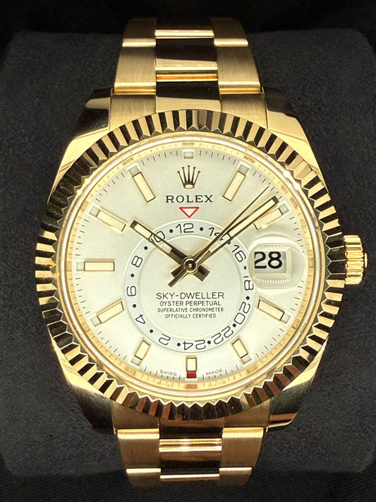 Rolex Sky-Dweller 18ct Yellow Gold White Dial 326938 | 2022 | 42mm