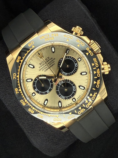 Rolex Daytona ‘Pikachu’ Champagne Dial Yellow Gold Oysterflex 116518LN | 2023 | 40mm