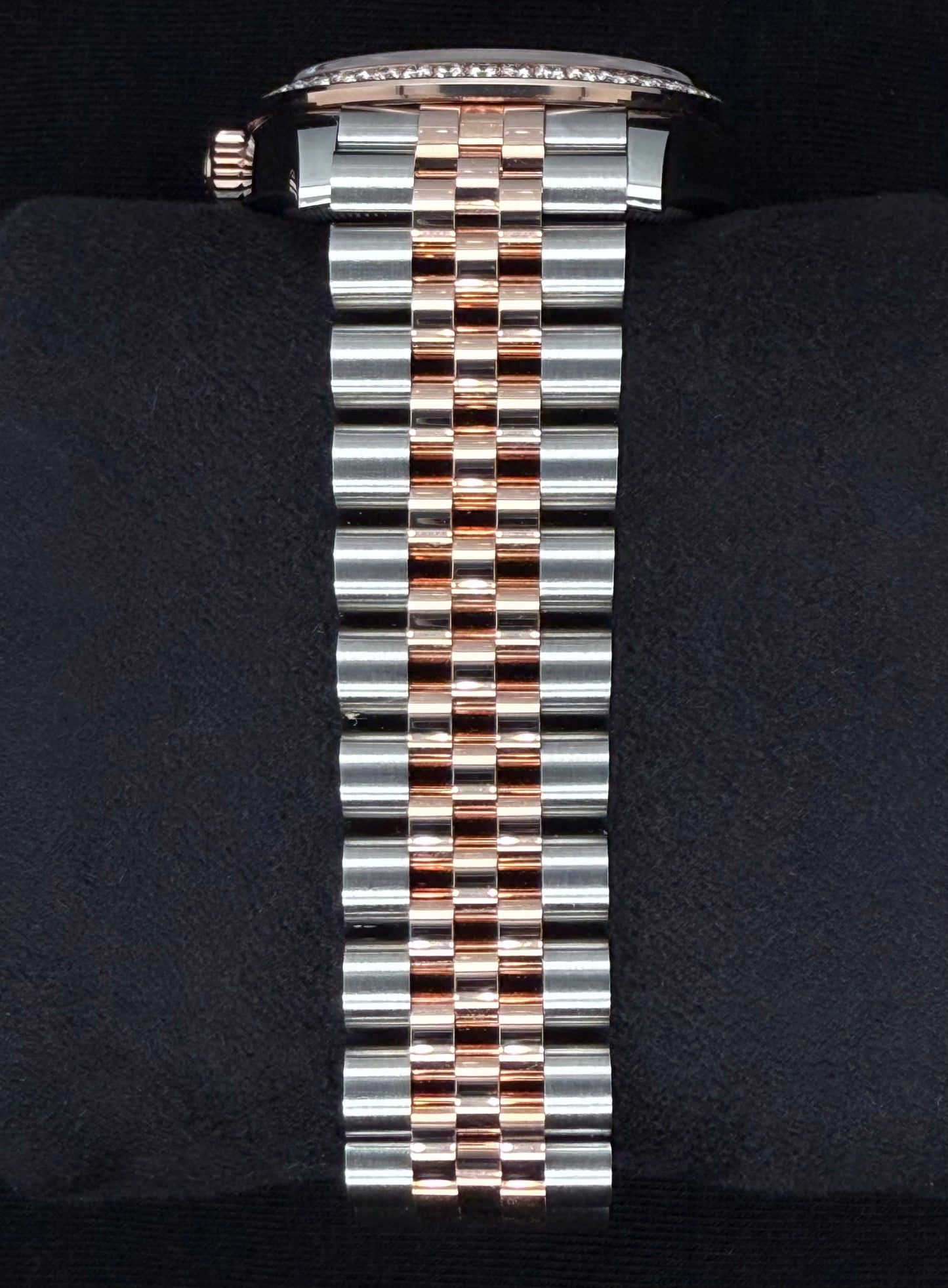 Rolex Datejust 31 Slate Roman Diamond Dial with Factory-Set Diamond Bezel 278381RBR bracelet