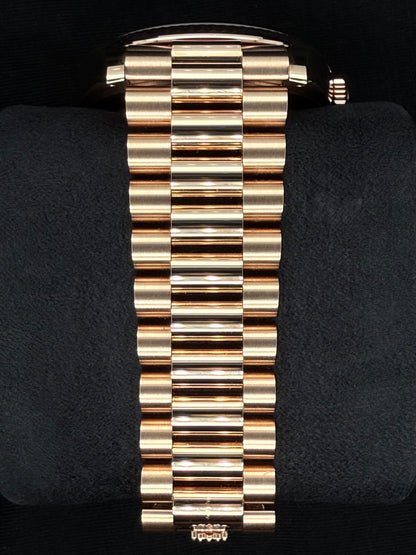 Rolex Day-Date 40 Everose Gold Watch Eisenkiesel Diamond Baguette Dial 228235 | 2022 | 40mm