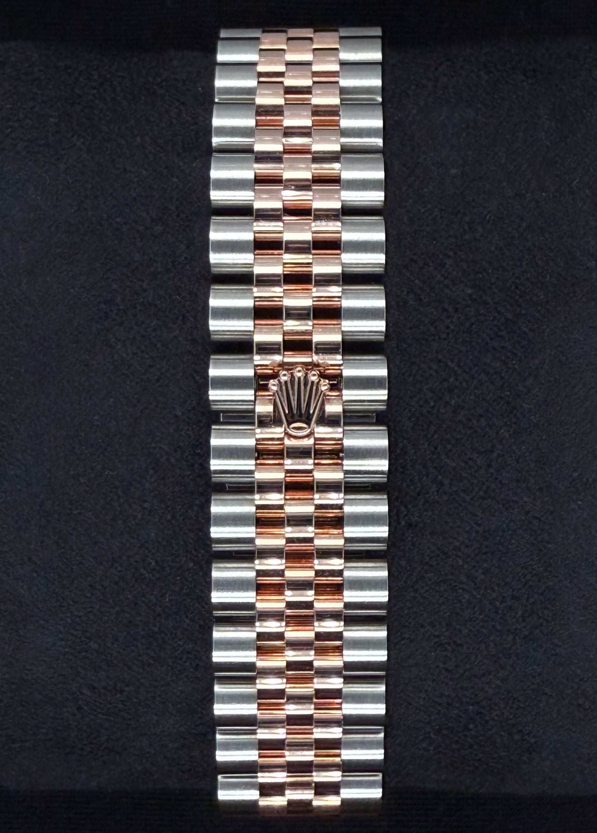 Rolex Datejust 31 Slate Roman Diamond Dial with Factory-Set Diamond Bezel 278381RBR clasp