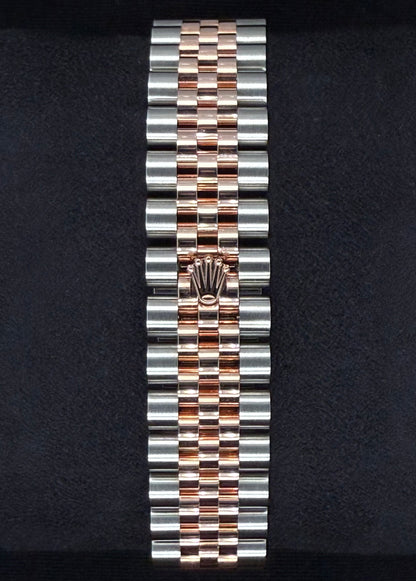 Rolex Datejust 31 Slate Roman Diamond Dial with Factory-Set Diamond Bezel 278381RBR clasp