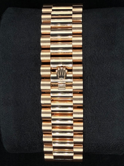 Rolex Day-Date 40 Everose Gold Watch Eisenkiesel Diamond Baguette Dial 228235 | 2022 | 40mm