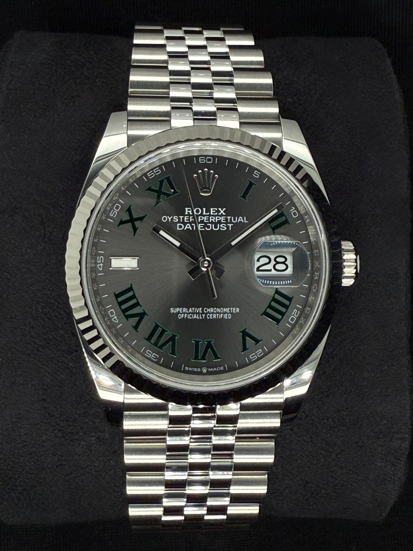 Rolex Datejust 36 Wimbledon Dial Fluted Jubilee 126234 | 2025 | 36mm