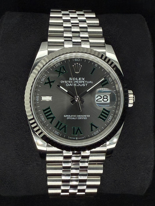 Rolex Datejust 36 Wimbledon Dial Fluted Jubilee 126234 | 2025 | 36mm