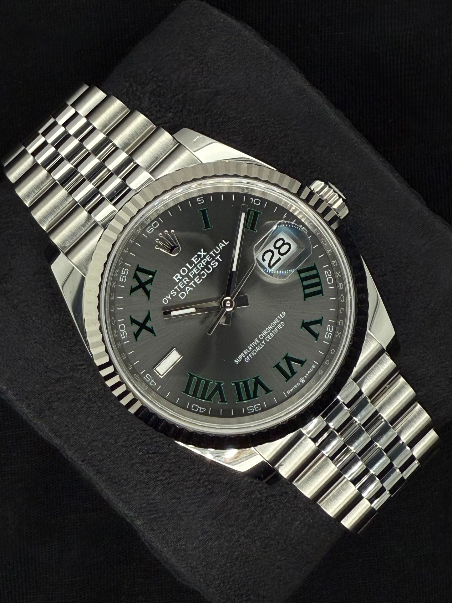 Rolex Datejust 36 Wimbledon Dial Fluted Jubilee 126234 | 2025 | 36mm