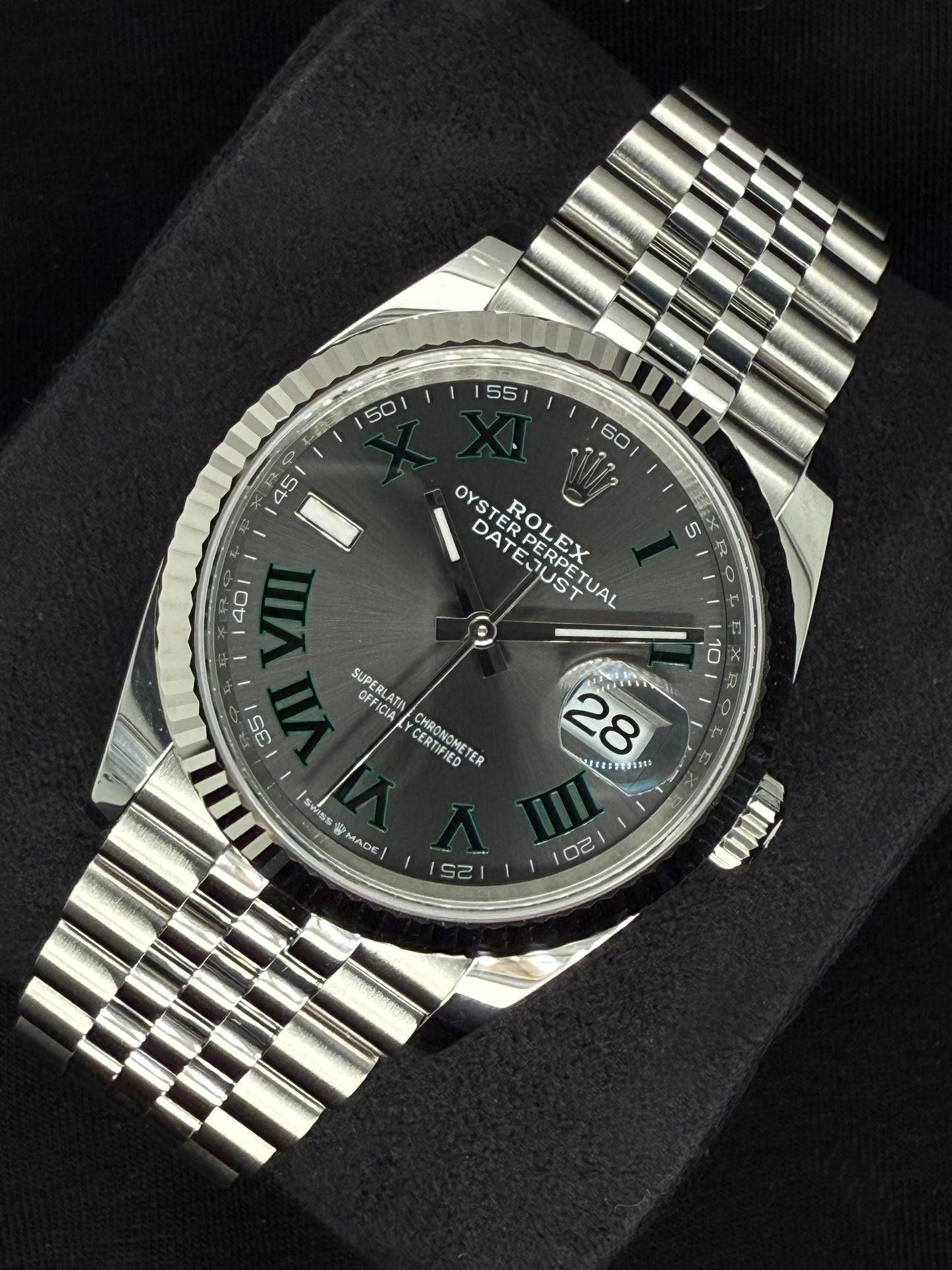 Rolex Datejust 36 Wimbledon Dial Fluted Jubilee 126234 | 2025 | 36mm