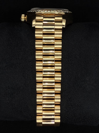 Rolex Lady Datejust 18ct Yellow gold with Champagne Diamond Dial and Factory-Set Diamond Bezel 279138RBR | 2021 | 28mm
