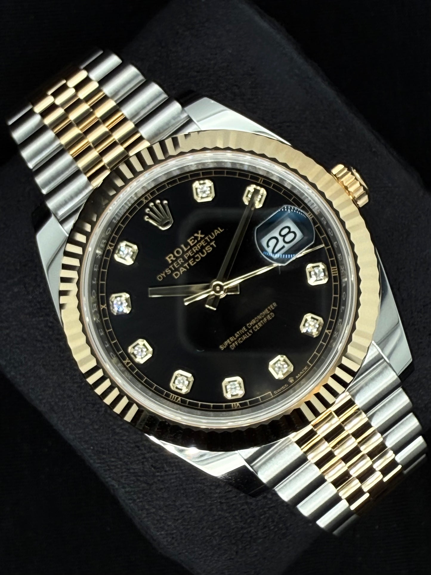 Rolex Datejust 41 Two Tone Black Diamond Dial Jubilee 126333 | 2025 | 41mm