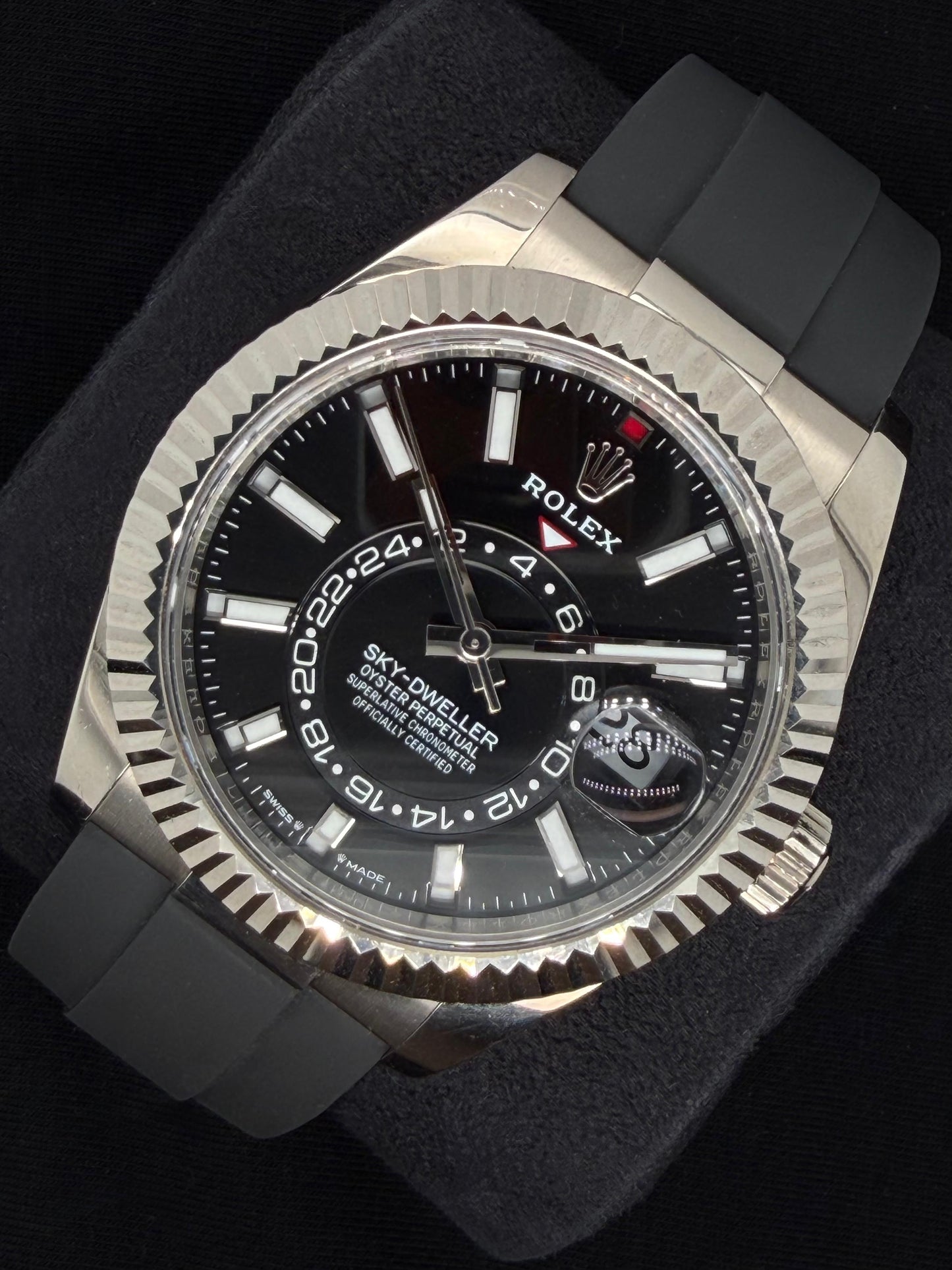 Rolex Sky-Dweller White Gold Black Dial Oysterflex 336239 | 2024 | 42mm
