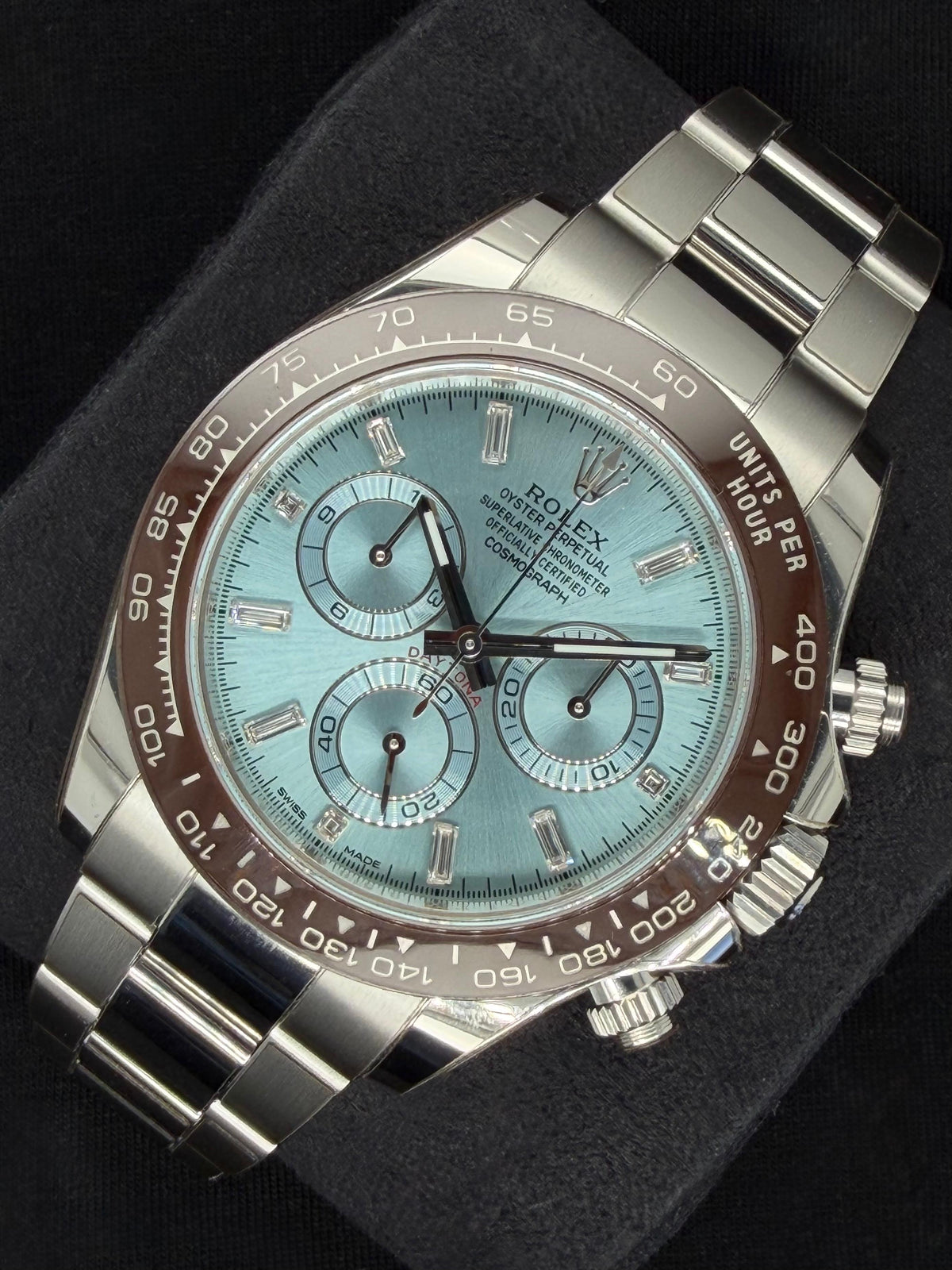 Rolex Daytona Platinum Ice Blue Diamond Dial 'Platona' 116506 | 2023 | 40mm