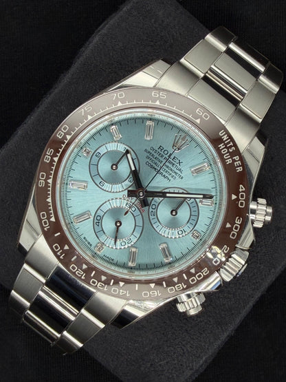 Rolex Daytona Platinum Ice Blue Diamond Dial 'Platona' 116506 | 2023 | 40mm