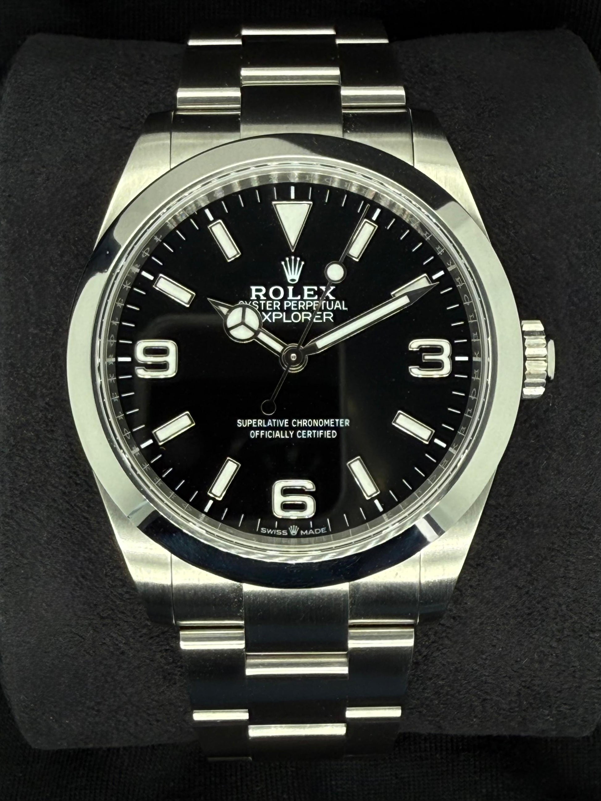 Rolex Explorer Black Dial Oyster Stainless Steel 224270 