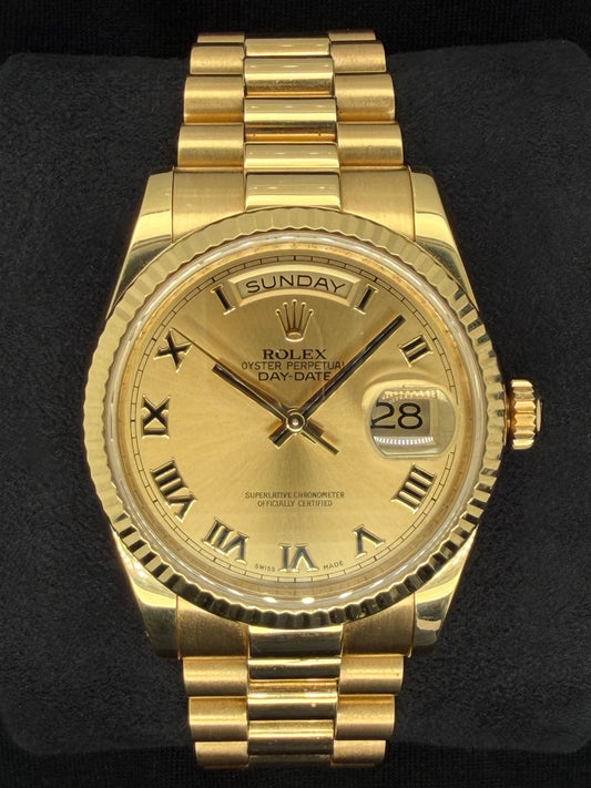 Rolex Day-Date 36 Champagne Dial Yellow Gold 118238 | 2015 | 36mm