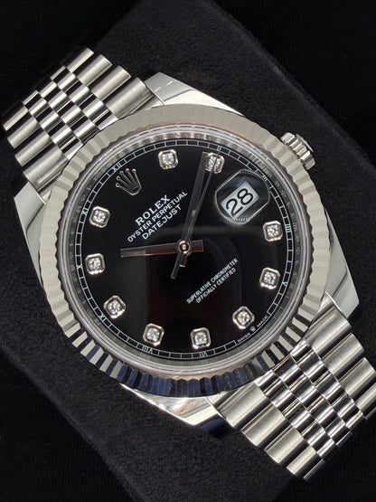 Rolex Datejust 41 Black Diamond Dial Jubilee 126334 | 2026 | 41mm