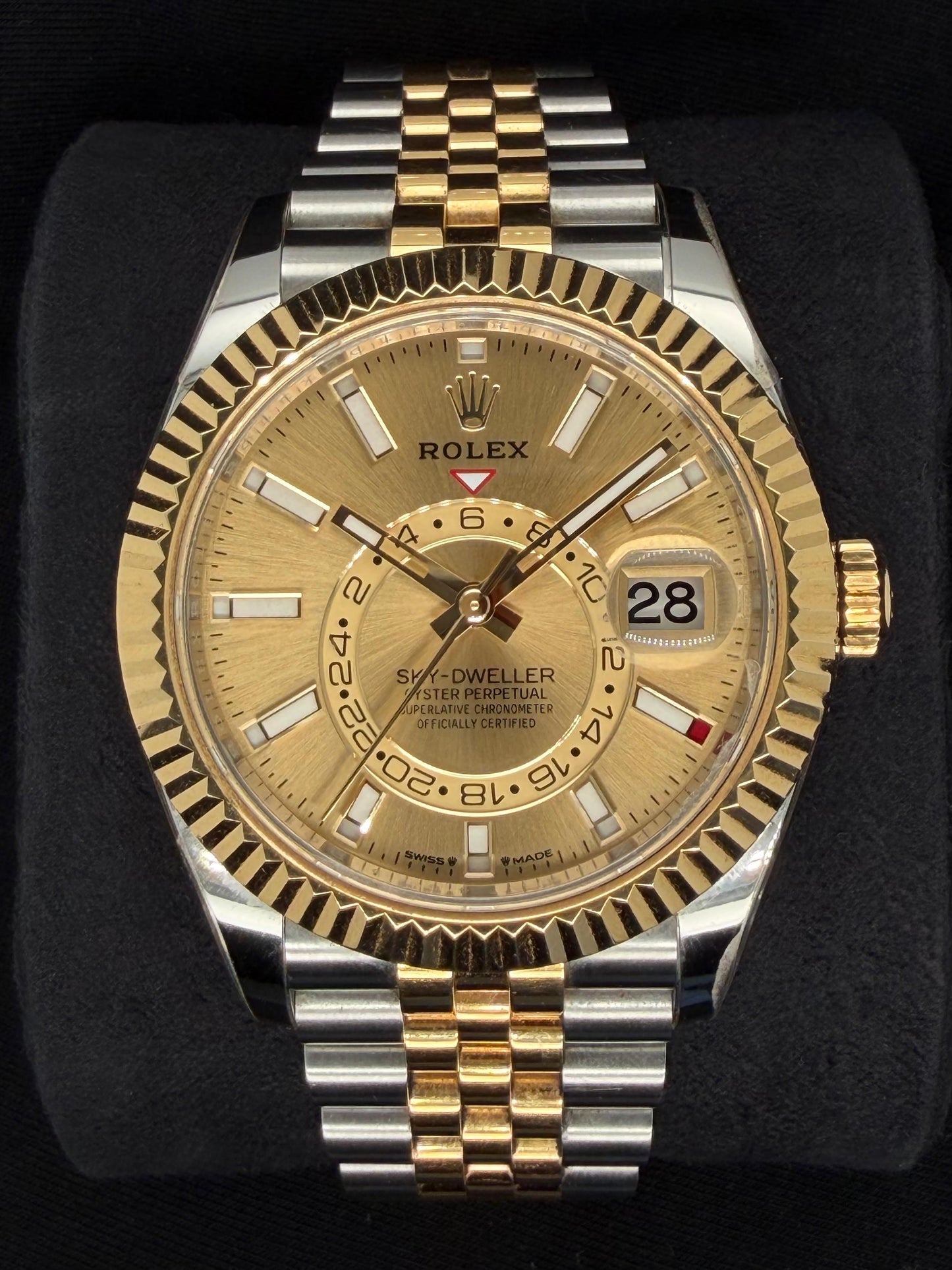 Rolex Sky-Dweller Two Tone Yellow Gold Champagne Dial 336933 | 2023 | 42mm