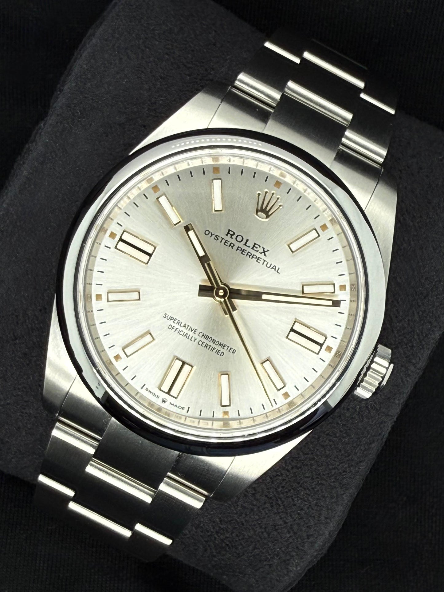 Rolex Oyster Perpetual 41 Silver Dial Oyster Bracelet 134300 right