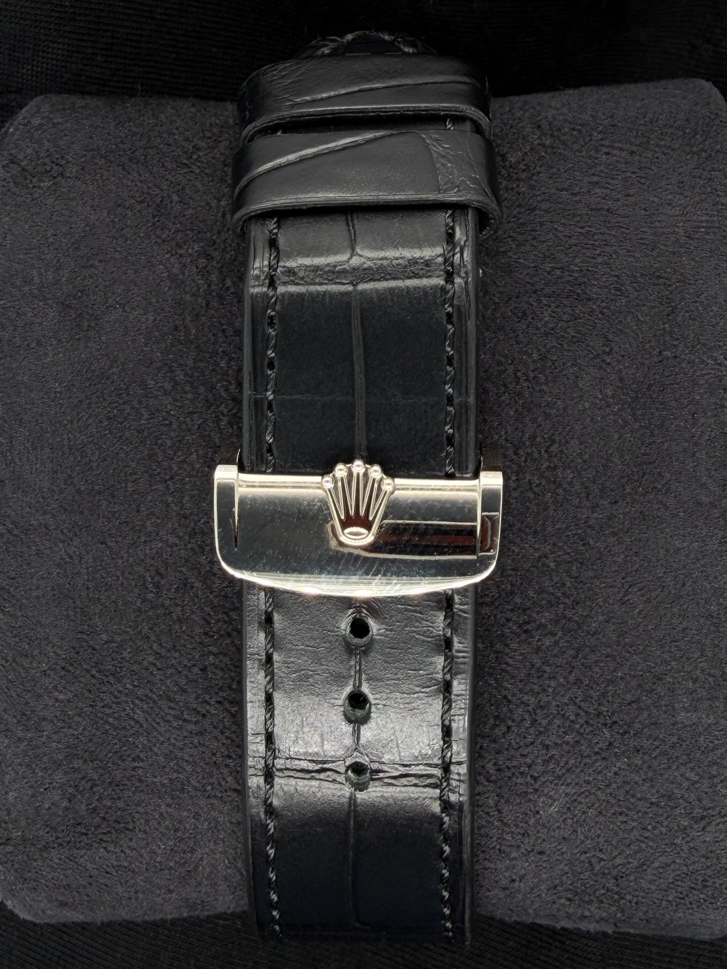 Rolex 1908 Black Dial White Gold Leather Q1 52509 | 2024 | 39mm
