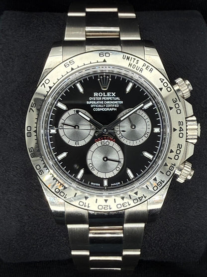 Rolex Daytona Cosmograph White Gold Black Dial 126509