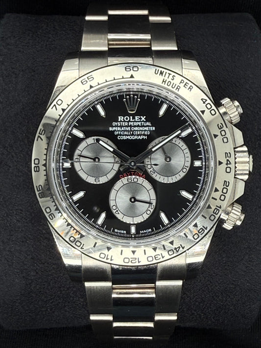 Rolex Daytona Cosmograph White Gold Black Dial 126509