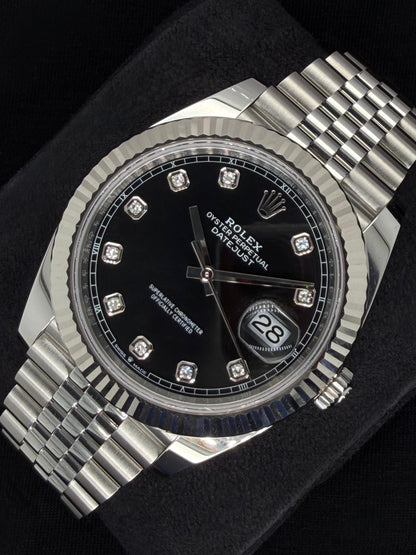 Rolex Datejust 41 Black Diamond Dial Jubilee 126334 | 2026 | 41mm
