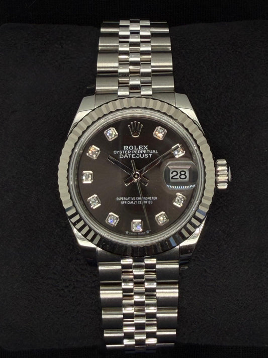 Rolex Datejust 28 Grey Slate Diamond Dial Jubilee 279174 | 2026 | 28mm