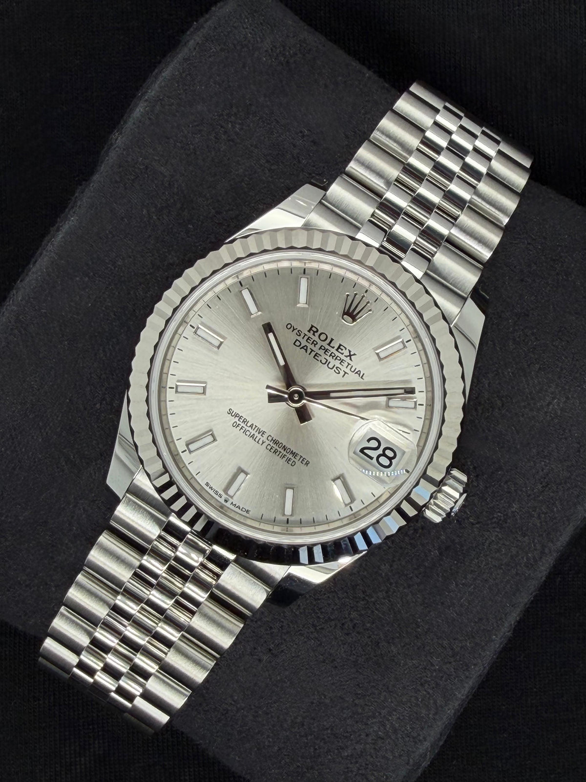 Rolex Datejust 31 Silver 'Sticks' Dial Jubilee 278274 | 2026 | 31mm