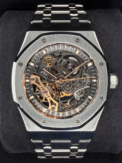 Audemars Piguet Royal Oak Double Balance Wheel Openworked Stainless Steel "Skeleton" 15407ST.OO.1220ST.01 | 2019 | 41mm