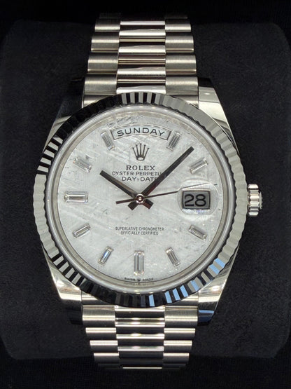 Rolex Day-Date 40 Meteorite Diamond Dial White Gold 228239 | 2022 | 40mm