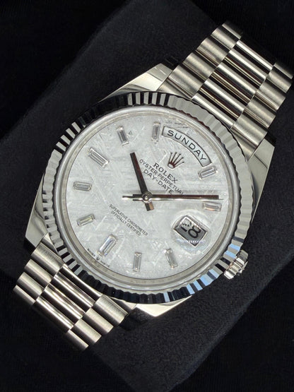 Rolex Day-Date 40 Meteorite Diamond Dial White Gold 228239 | 2022 | 40mm