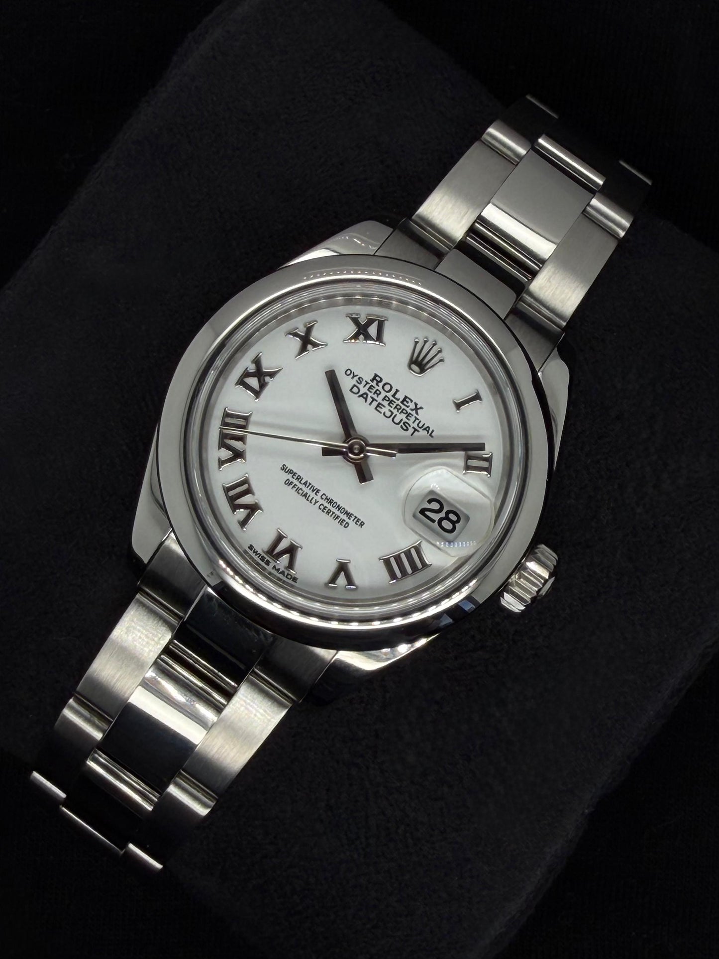 Rolex Datejust 28 White Roman Dial Smooth Oystersteel 279160 | 2017 | 28mm