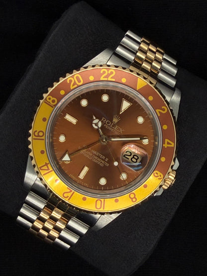 Rolex GMT-Master 'Nipple Dial' Two Tone Yellow Gold Jubilee 16713 | 1997 with 2024 RSC | 40mm