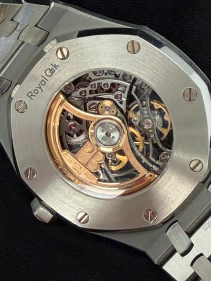 Audemars Piguet Royal Oak Double Balance Wheel Openworked Stainless Steel "Skeleton" 15407ST.OO.1220ST.01 | 2019 | 41mm