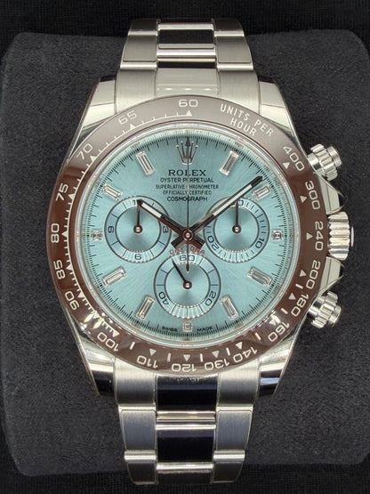 Rolex Daytona Platinum Ice Blue Diamond Dial 'Platona' 116506 | 2023 | 40mm